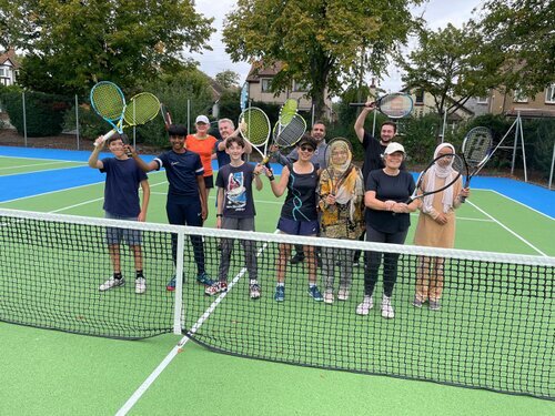 New tennis players learning in Southend Parks New tennis players learning in Southend Parks